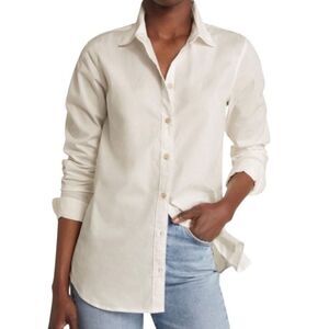 Faherty Malibu Poplin Button Down Shirt in Whisper Size XL